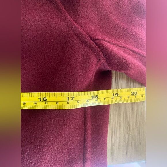 SANDRO Vania Double-Breasted Jacket Women’s Burgundy Wool Sz 38 NWT Retail $695 - Picture 8 of 14